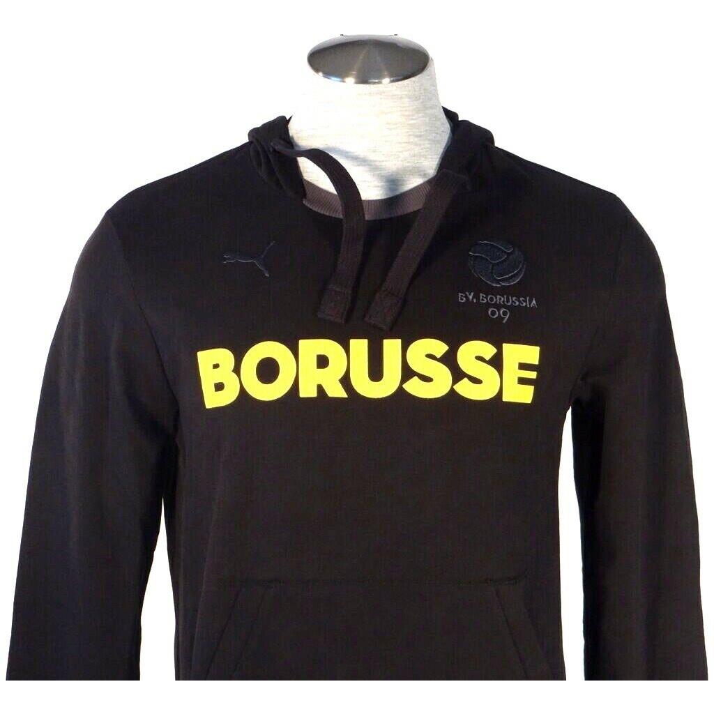 Puma Bvb 09 Black Borussia Football Club Signature Hoodie Men`s Regular