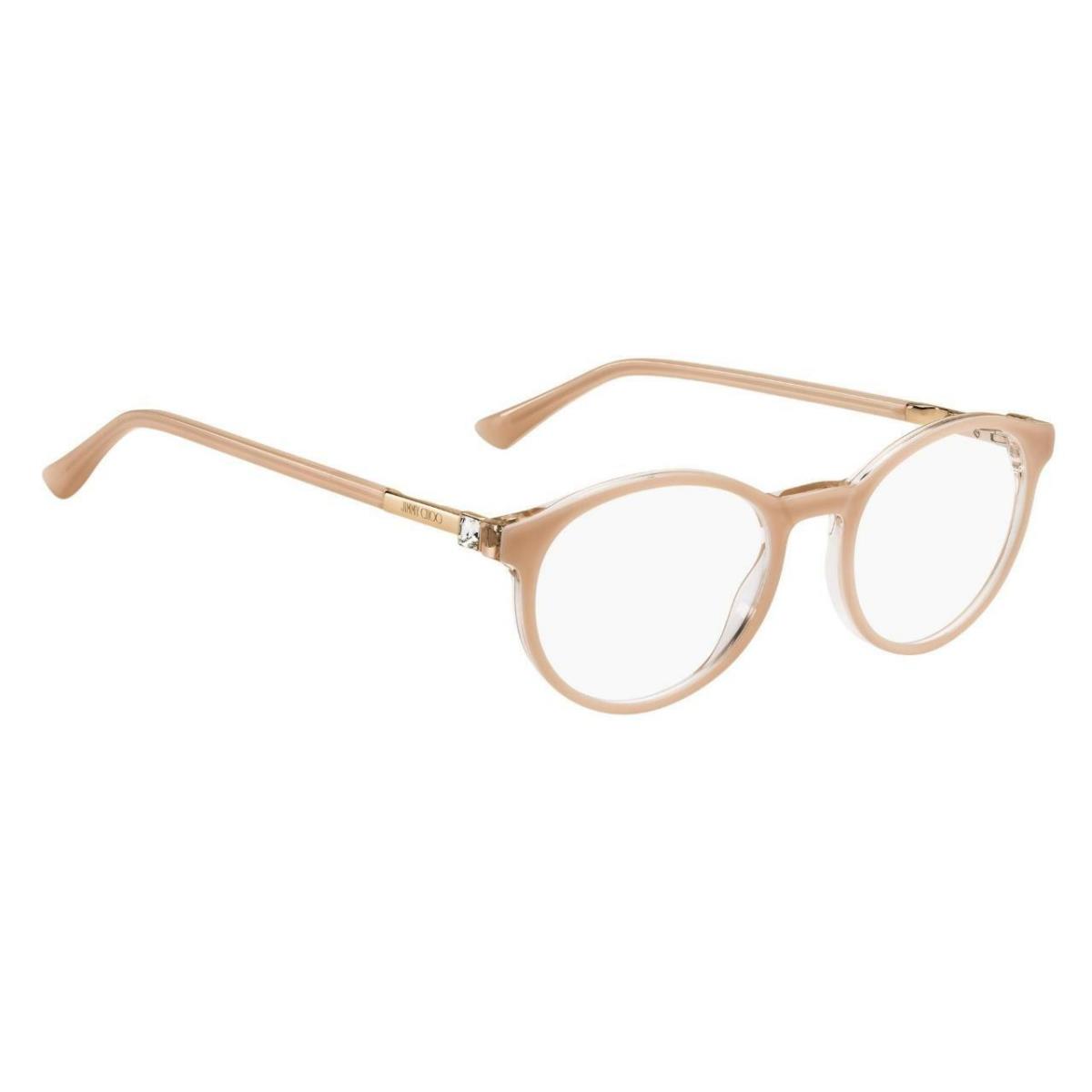 Jimmy Choo JC272 8XO Pink Crystal Eyeglasses 49-19-145