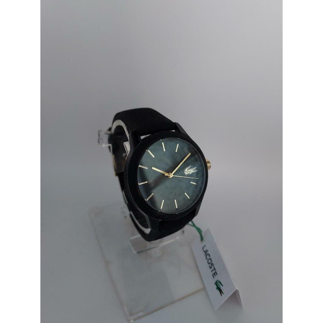 Lacoste Ladies 2070011 Lacoste Black with Gold Watch with Silicone Strap