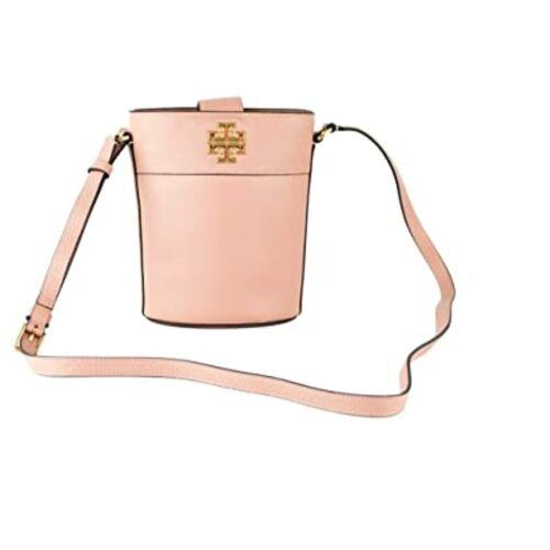 Tory Burch 82301 Britten Pink Moon Leather Gold Hardware Women`s Mini Bucket Bag