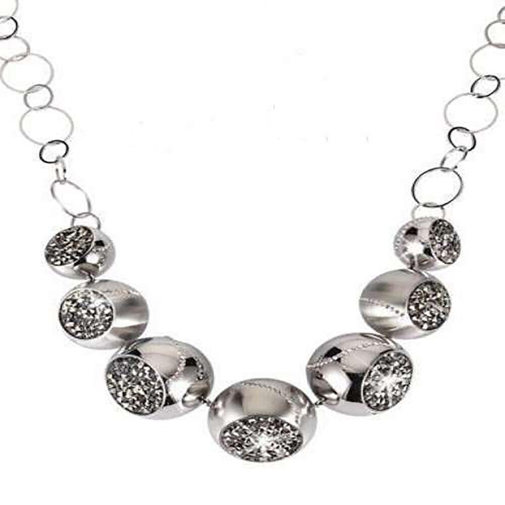 Swarovski Crystal Round Sphere Long Necklace Crystal -1128158