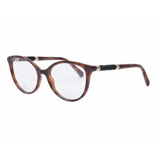 Swarovski SK5258 052 Eyeglasses Dark Havana Frame 53 Mm