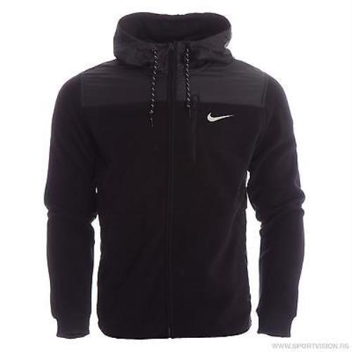 Nike FZ AV 15 Black Fleece Full Zip Jacket Hoodie - Medium Large XL