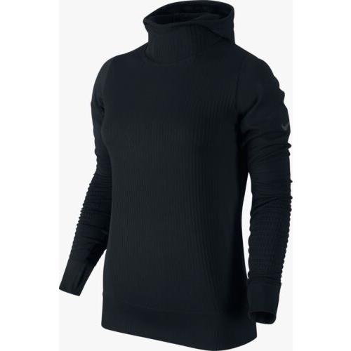 Nike Pro Hyperwarm Limitless Black Pullover Training Hoodie Womens Sz XS