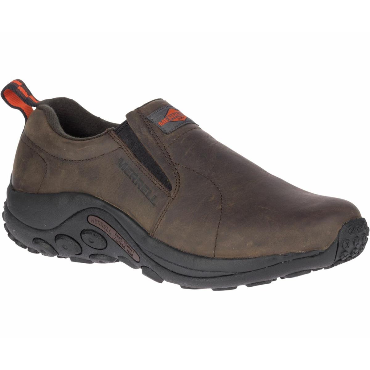 Merrell Men`s Slip Oil Heat Resistant Shock Absorbing Work Shoes Leather Brown