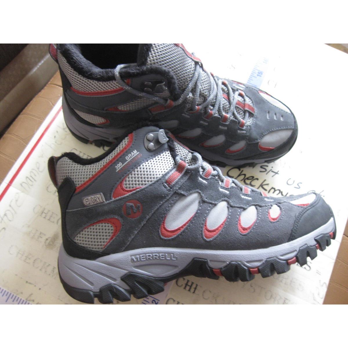 Merrell J227163C Men Ridgepass Thermo Mid Waterproof Boots Hiking Shoes CASTLE ROCK/RED OCHRE