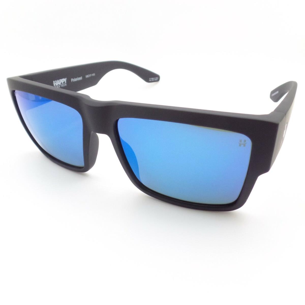 Spy Optics Cyrus Soft Matte Black Bronze Polarized Blue Spectra Sunglasses