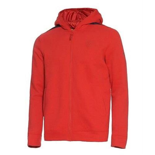 Puma Ferrari SF Men`s Full Zip Up Sweatshirt Hooded Hoodie Sweat Jacket RED