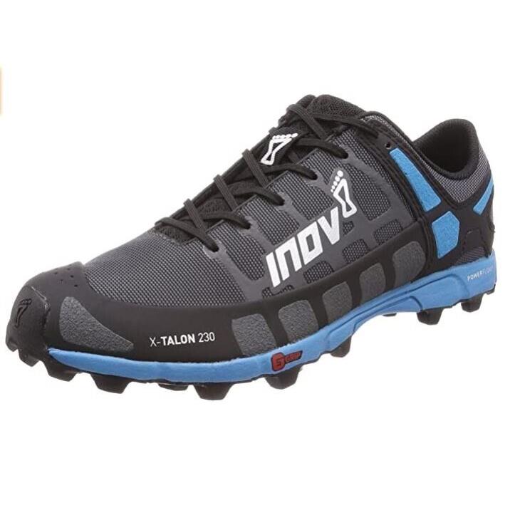 Inov-8 Mens X-talon 230 - Lightweight Ocr Trail Running Shoes Grey/blue Size 15
