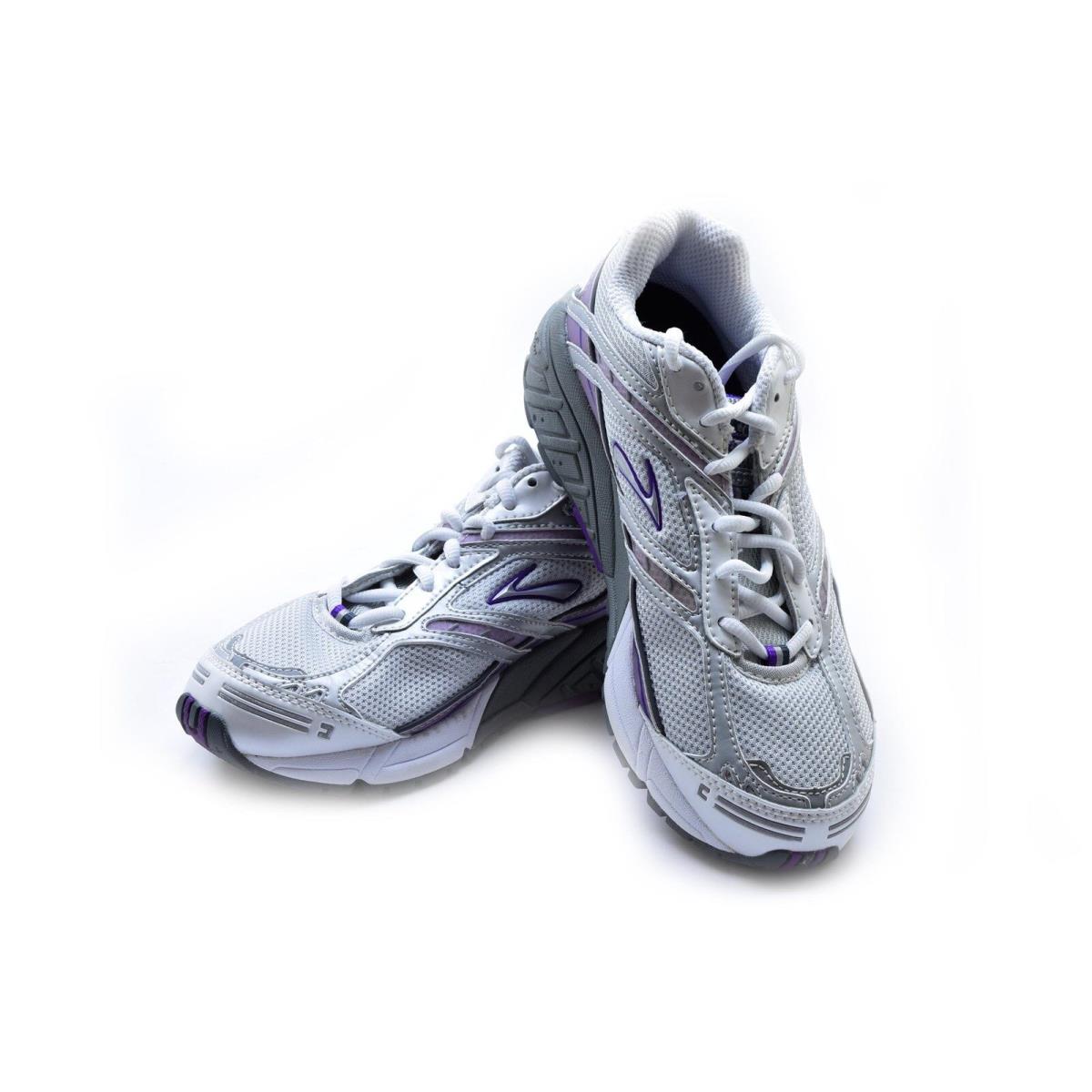 Brooks Women`s Running Shoes Addiction 7 Silver/purple/white Size 6 2A