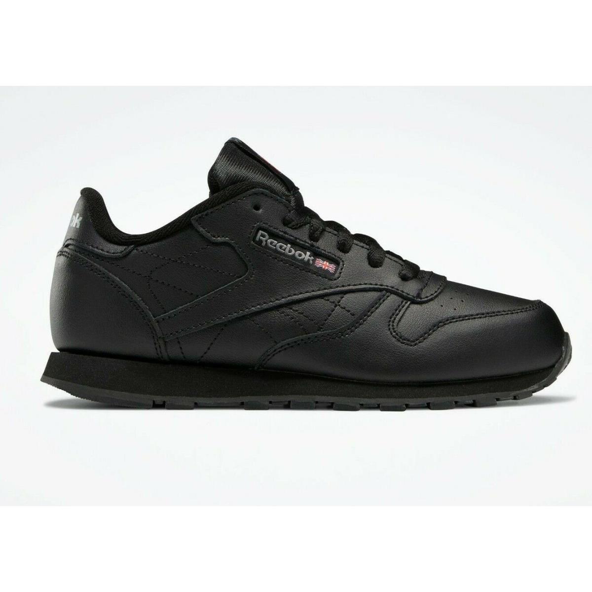 Reebok Junior Grade School Classic Leather Shoes Black / Black 50148