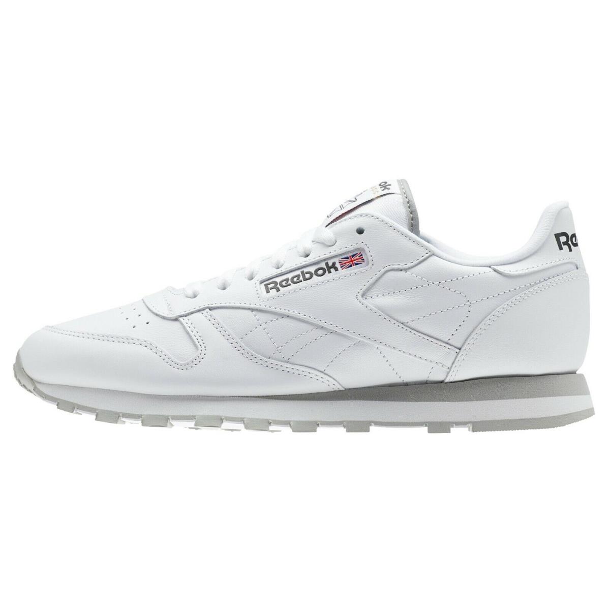 Reebok Men Classic Leather Running Shoes White 101