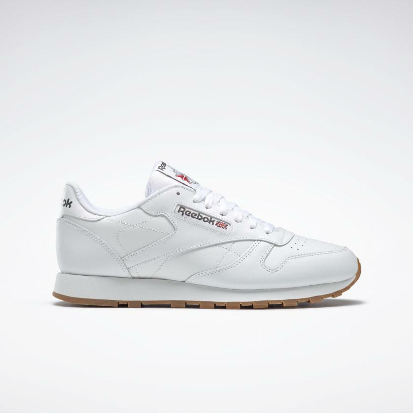 Reebok Men`s Classic Leather White/gum Fashion Sneakers Shoes Running 49799