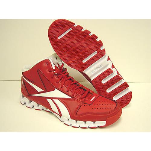 Mens Reebok Zig Nano Pro Fury V45137 Red White Sample Sneakers Shoes