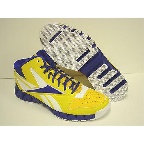 Mens Reebok Zig Nano Pro Fury V45104 Yellow Sample Basketball Sneakers Shoes