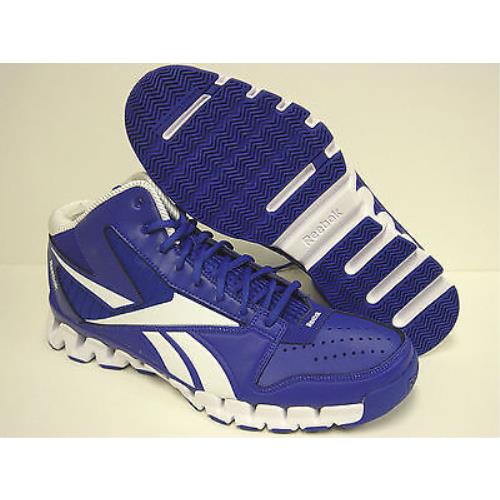 Mens Reebok Zig Nano Pro Fury V45139 Blue Sample Basketball Sneakers Shoes
