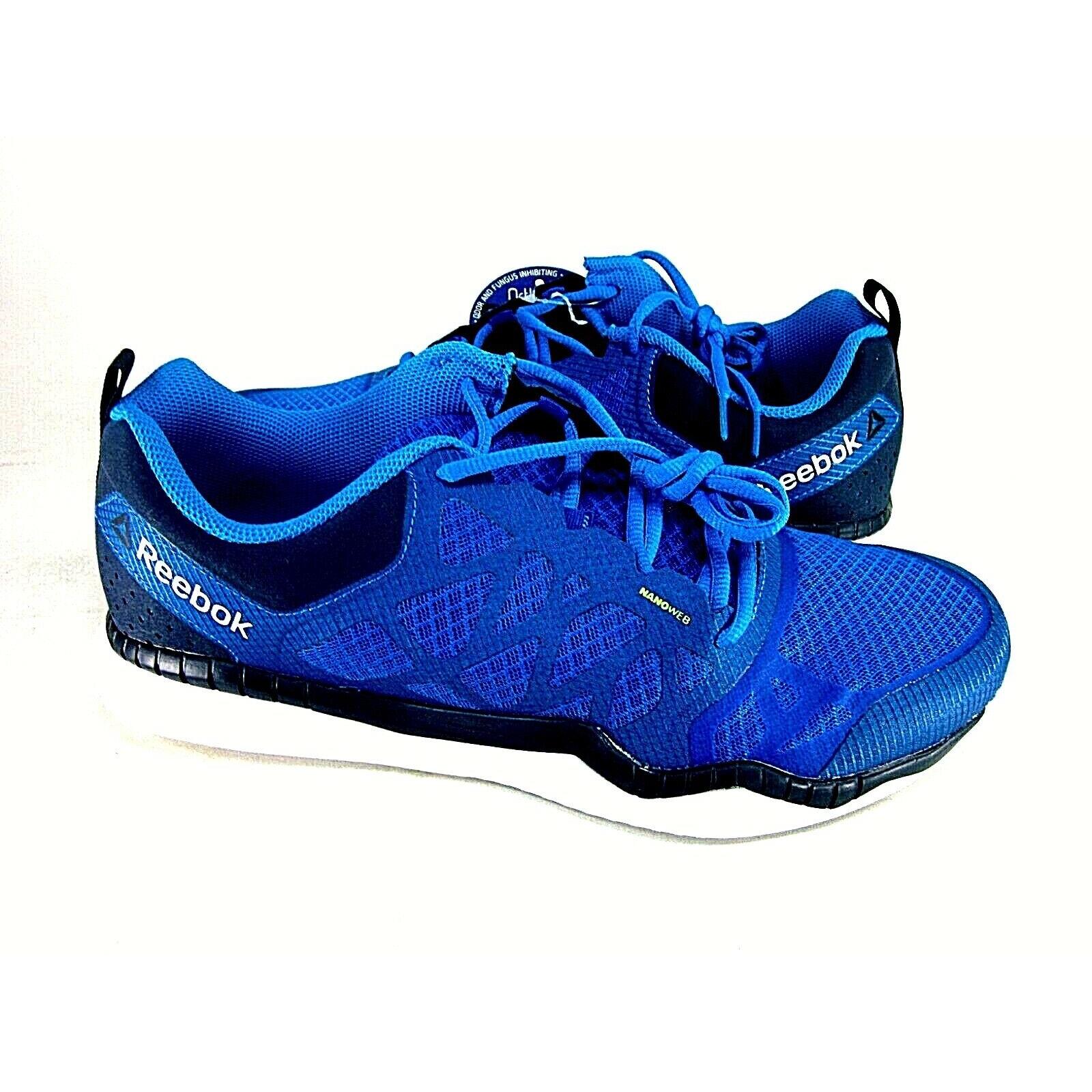 Reebok Men`s Zprint Training Shoes BD1184 Blue/navy/white US Size 9 M