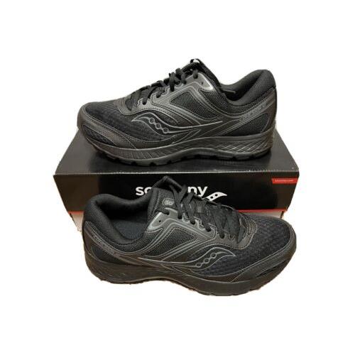 Saucony Women`s Versafoam Cohesion 12 Road Running Shoe Black/black Size 7