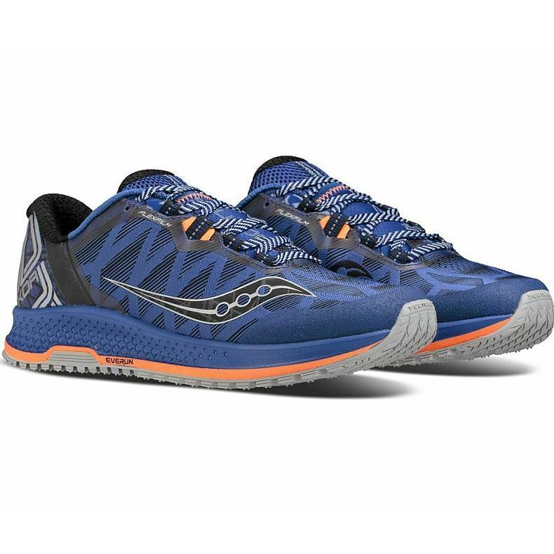Saucony Koa TR Men`s Running Shoes Blue/oragne Size 8.5 M