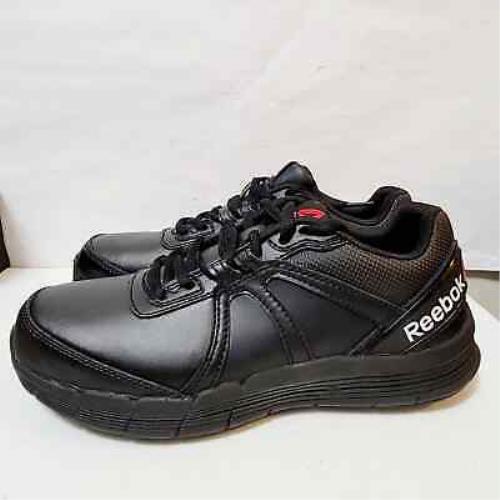 Reebok Unisex Work Steel Safety Toe Shoes Leather Size M7.5M W9.5M Black