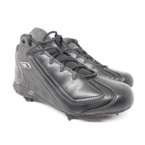 Reebok High N Tight Mid Changeup Black/black Cleated Men`s Shoes Size 9