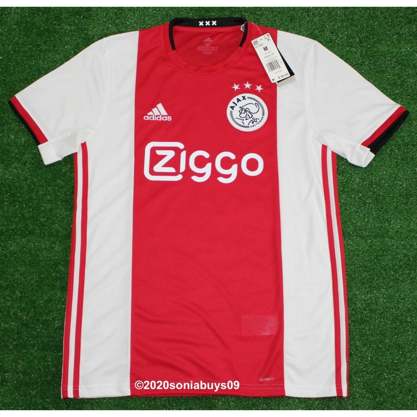 adidas red and white soccer jersey