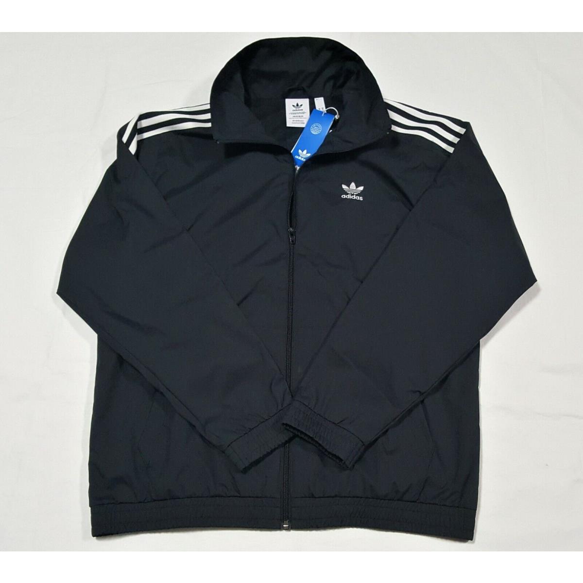 adidas black adicolor 3d trefoil track jacket