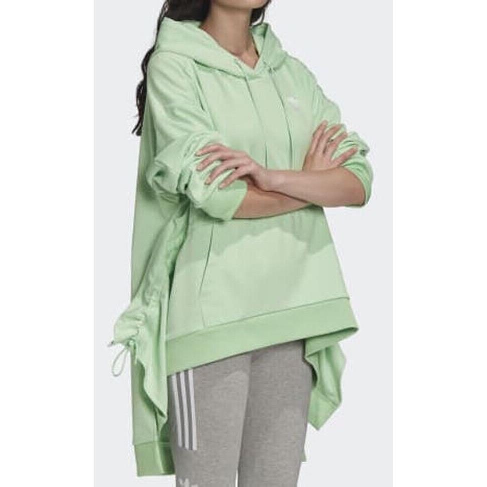 Adidas Originals Women`s J Koo Oversize Hoodie FT9890 Glow Mint Green Sizes