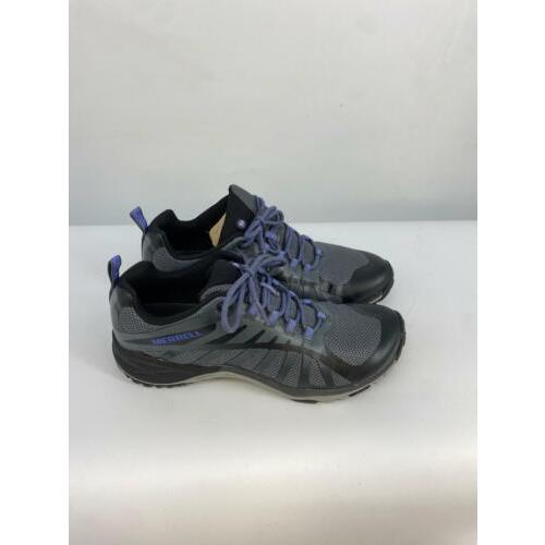 Merrell Womens Siren Edge Q2 Athletic Black/gray Lace Hiking Shoe J41316 Size 5