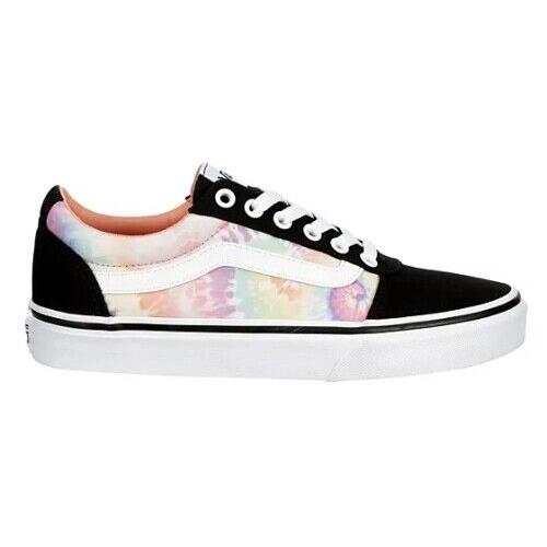 Vans Ward Womens Shoes Sneakers Skate Casual Low Tops - Black/Tie Dye