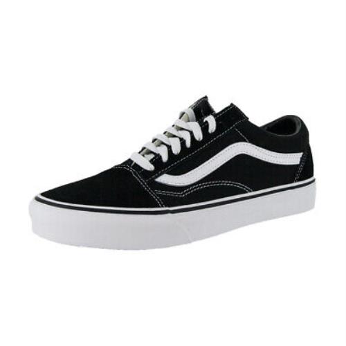 Vans Old Skool Sneakers Black/white Unisex Classic Skate Era Suede Shoes - Black/White
