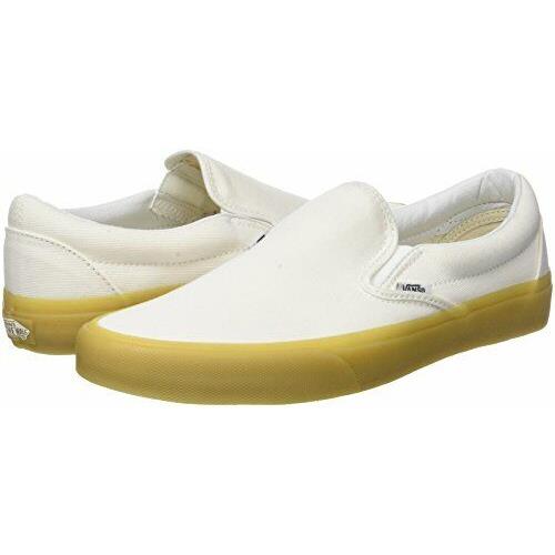 Vans Classic Canvas Marshmallow Off White Slip-on Flat Sneakers Shoes