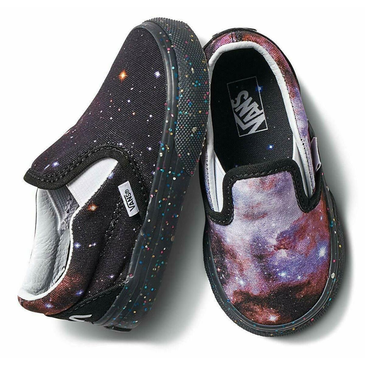 Vans Infant Toddler X Nasa Space Voyager Galaxy Classic Slip-on Shoes