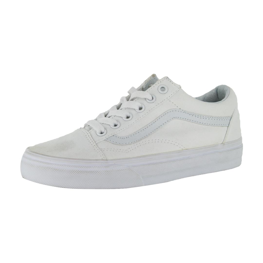 Vans Off The Wall Canvas Old Skool Sneakers True White Skateboarding Shoes Canvas/Rubber