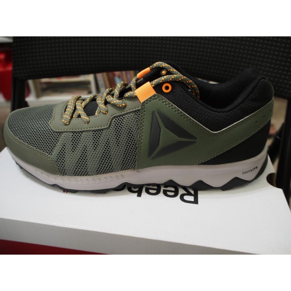 Reebok BD1513 Men Dmx Lite Katak Walking Hiking Shoes Green Size 8 Sneakers