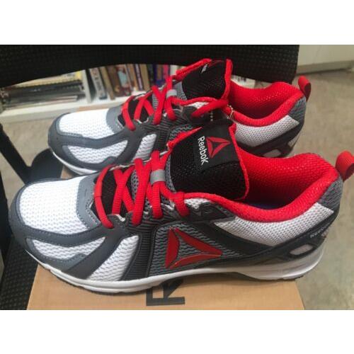 Reebok Runner MT BD2879 White Grey Red Running Shoes Size 8 Premier Comfort