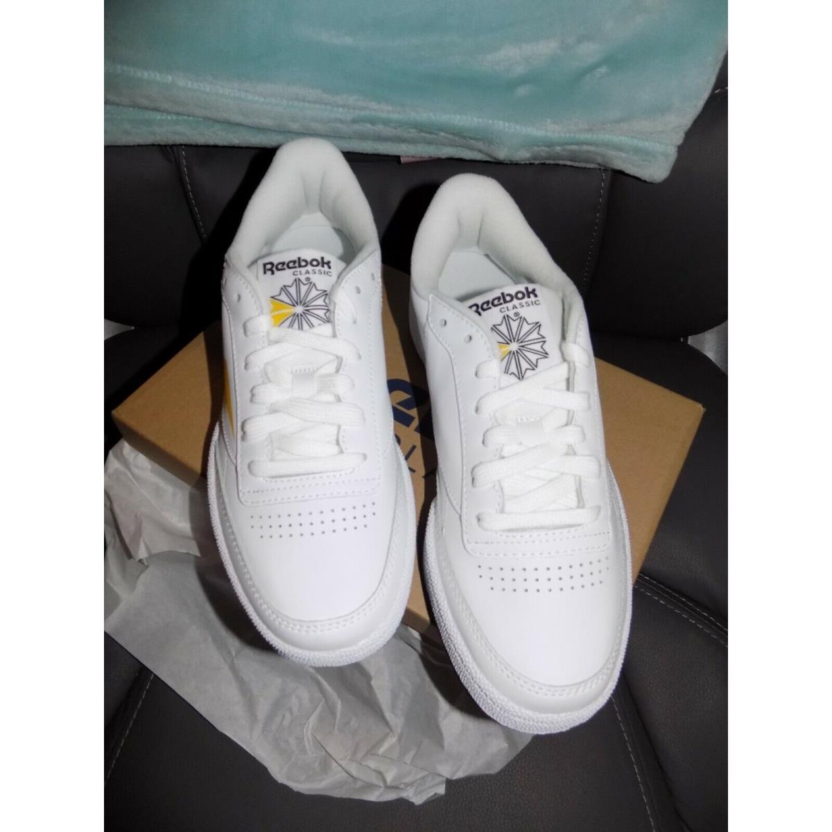 Reebok Club C 85 MU EF8839 White Leather Tennis Shoes Size 6 Men`s