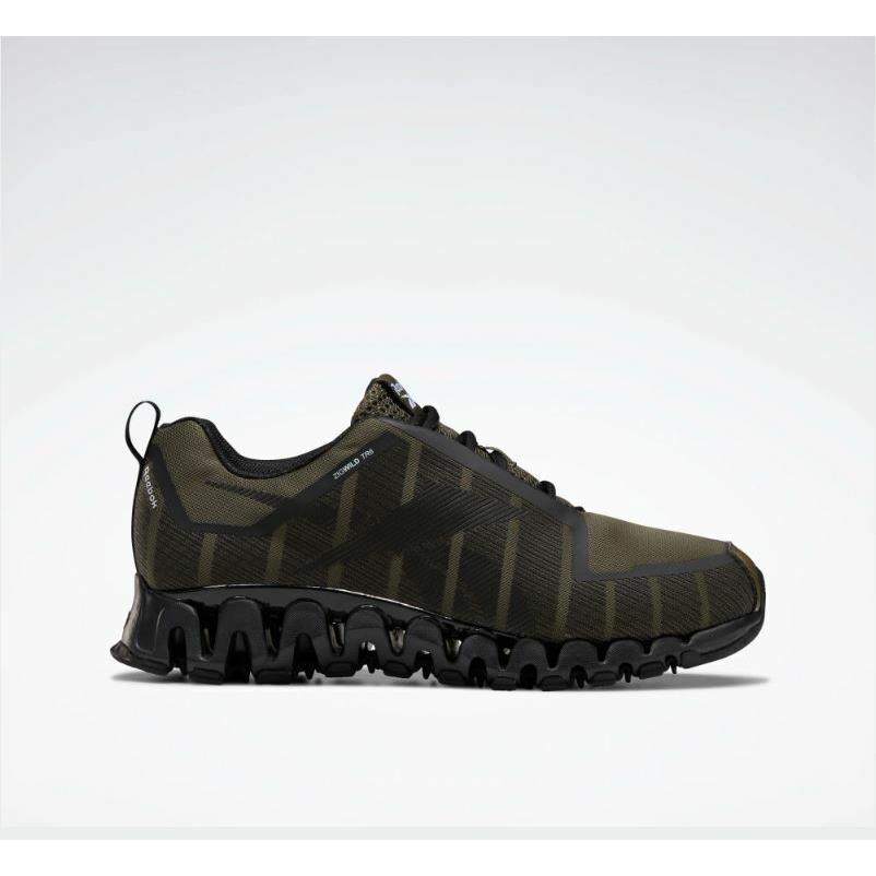Reebok Zigwild Trail 6 Men`s Sneakers Shoes Army Green/grey US Size 13