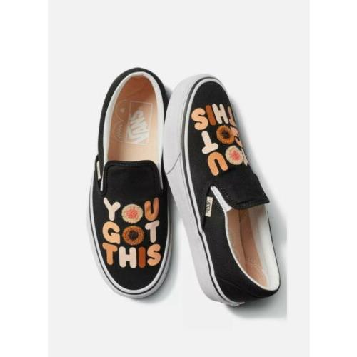 Vans You Got This Breast Cancer Awareness Classic Slip-on Shoes Women s 5.0