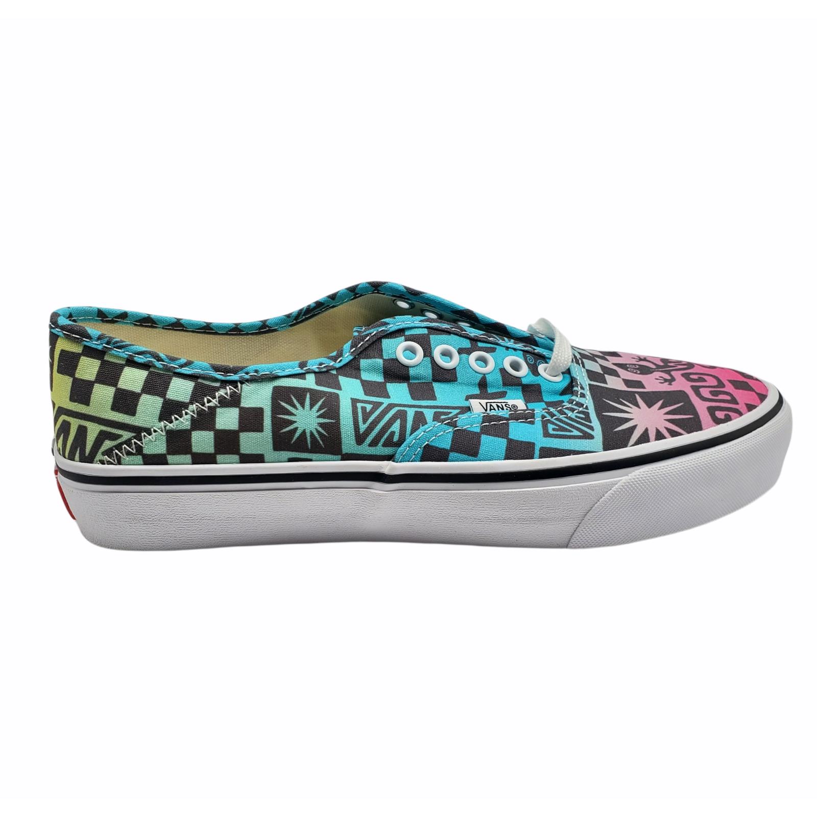 Vans Authentic SF SF Tribal Check Mens Multicolor Skateboard Shoes Size 10