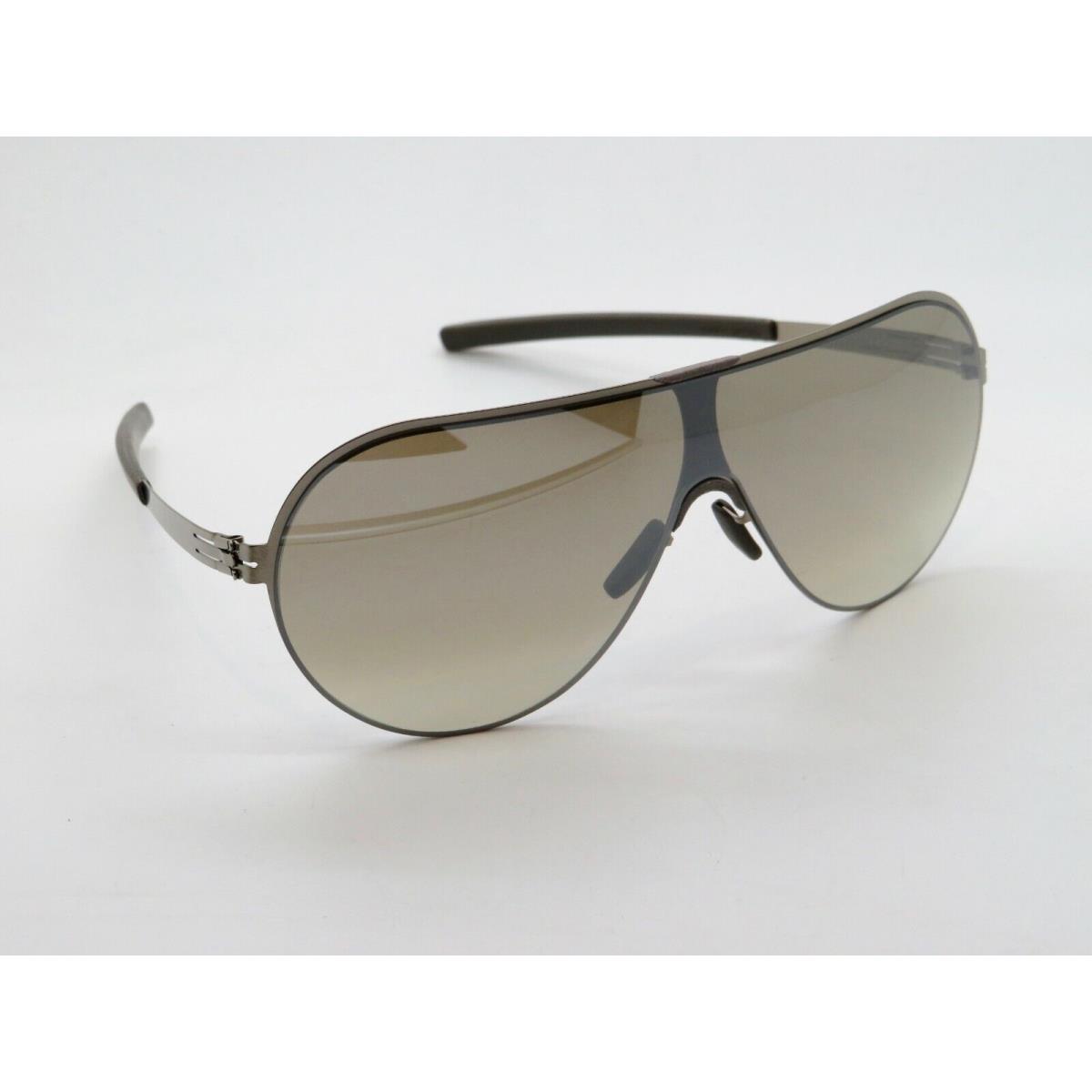 IC Berlin Panorama Bronze/warm Grey Mirrored Shield Sunglasses