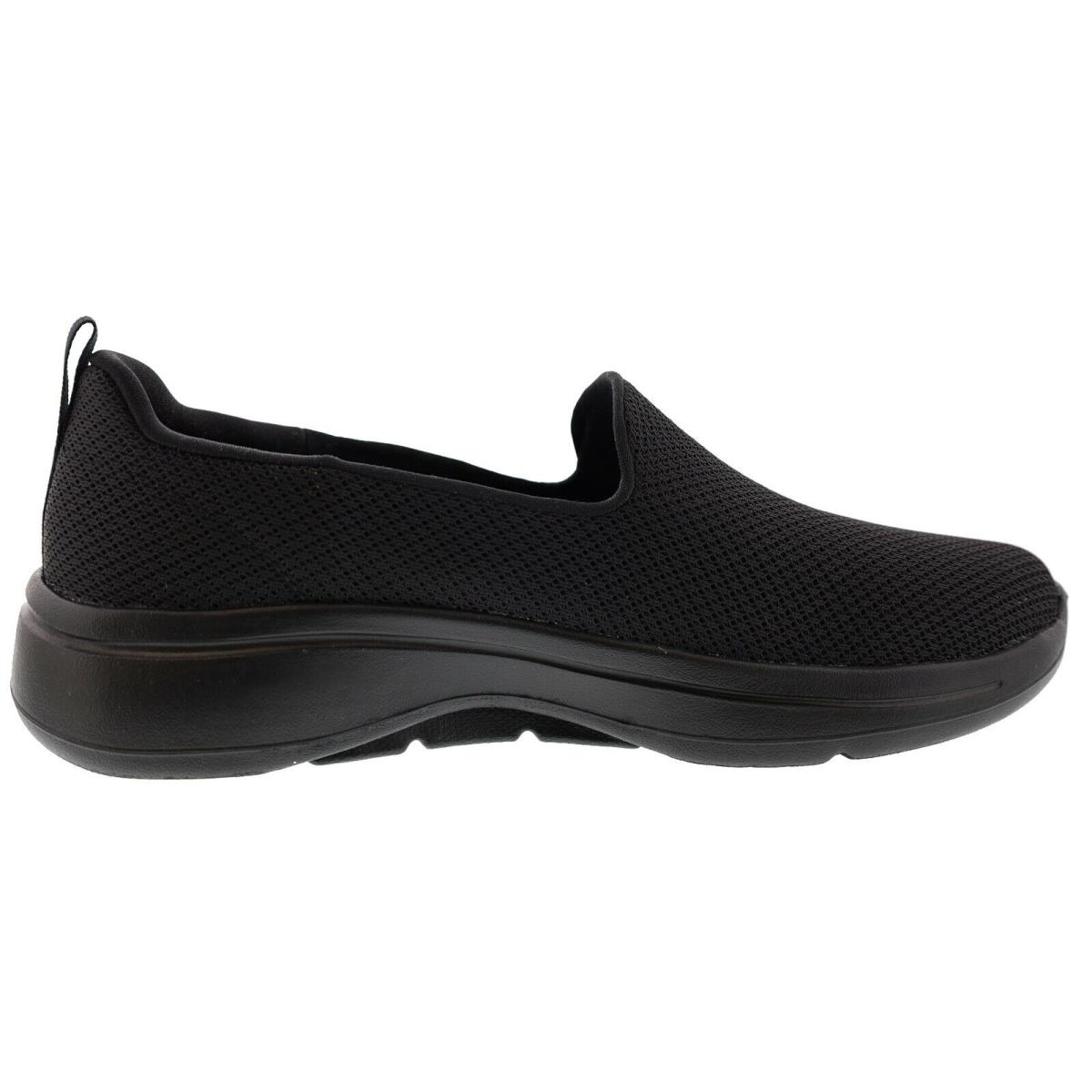 Skechers Women`s GO Walk Arch Fit Grateful 124401 Lightweight Walking Shoes - BLACK / BLACK