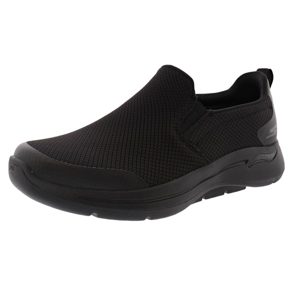 Skechers Men`s GO Walk Arch Fit-togpath 216121 Walking Shoes BLACK / BLACK