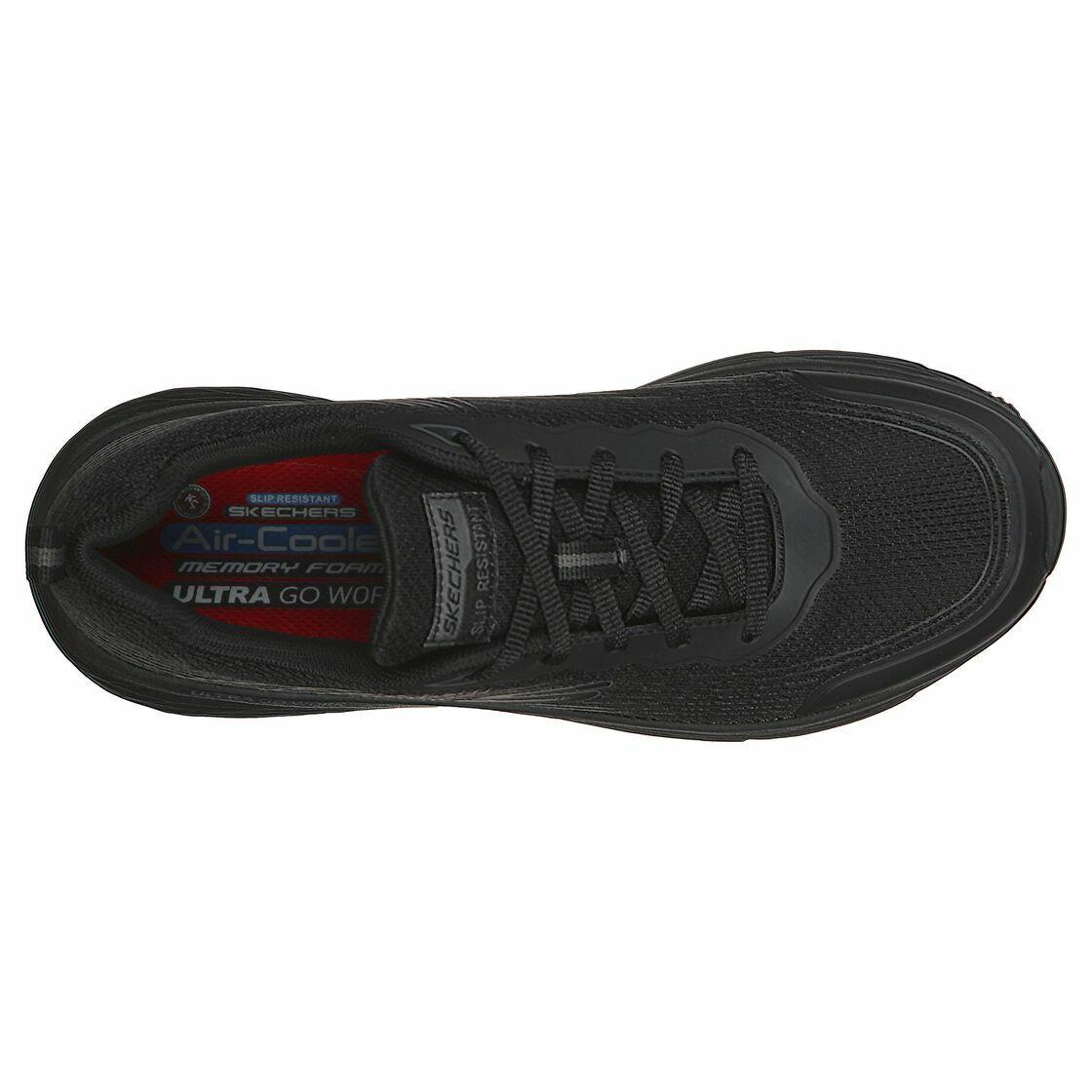 Skechers Wide Work Black Shoes Men Memory Foam Slip Resistant Cushion 200021 | 068221316065 - shoes Slip Resistant - Black | SporTipTop