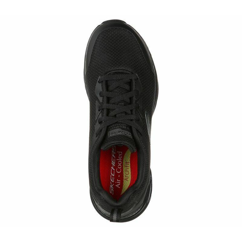 Womens Skechers 108019 Arch Fit SR Slip Resistant Black Work Shoes