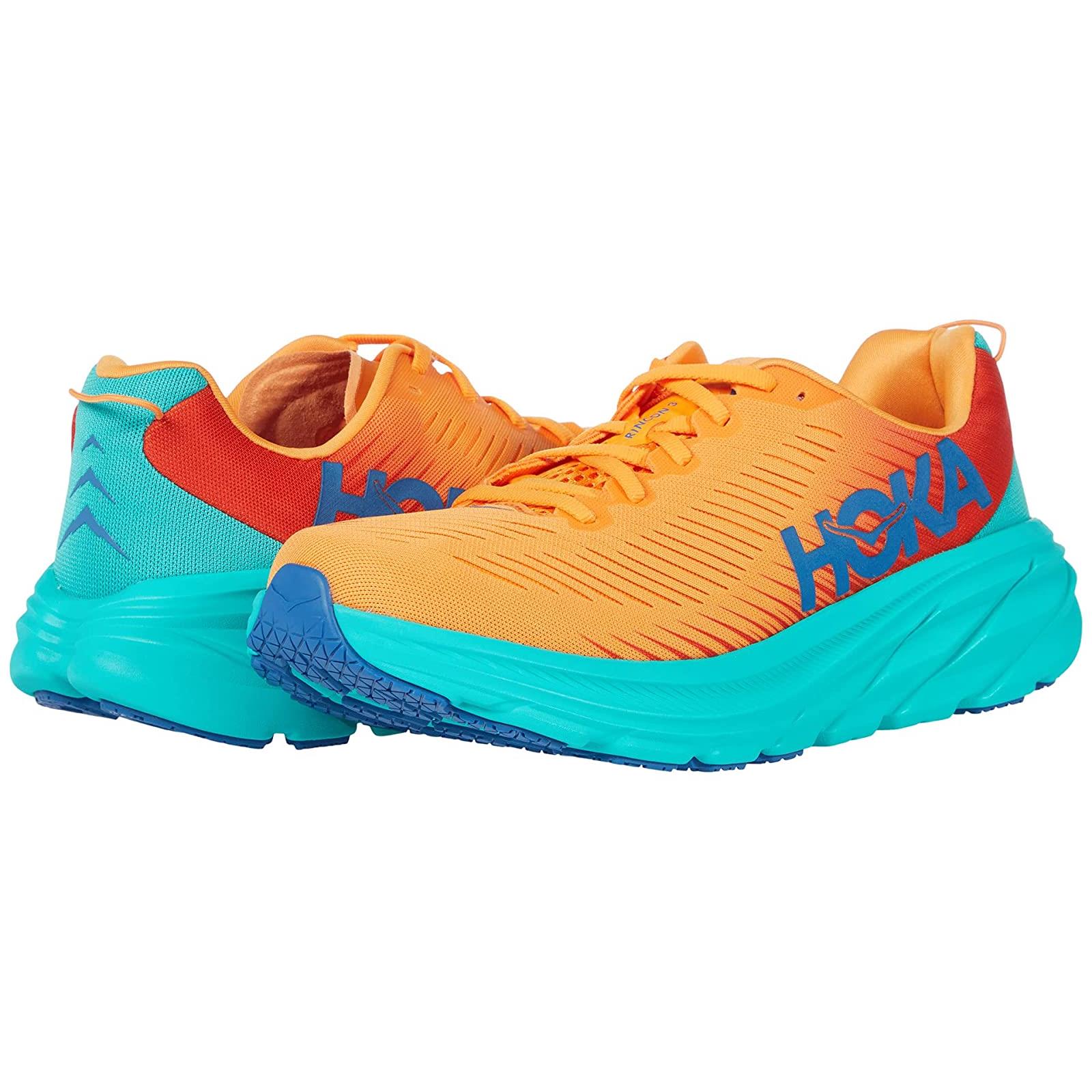 Man`s Sneakers Athletic Shoes Hoka One One Rincon 3 Blazing Orange/Fiesta