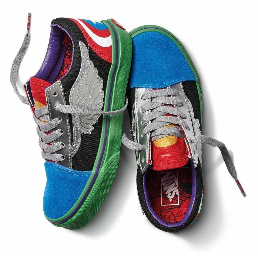 Vans Off The Wall Kids X Marvel Old Skool Shoes - Marvel Avengers Avengers/Multi