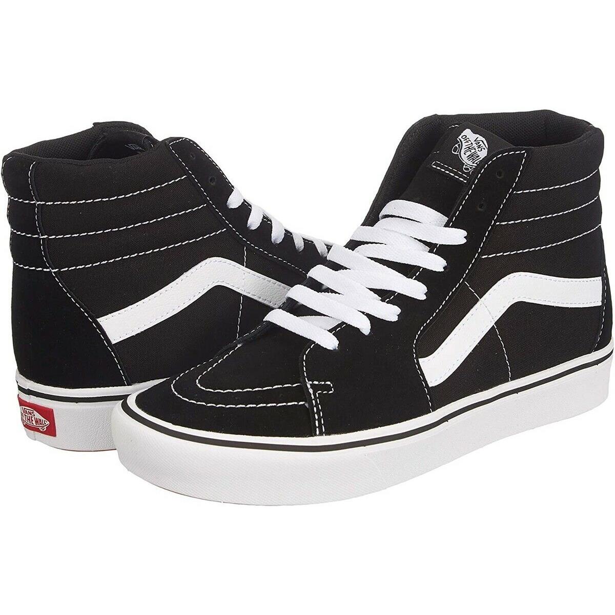 Vans Comfycush Sk8-Hi Skate Shoes Black/True White