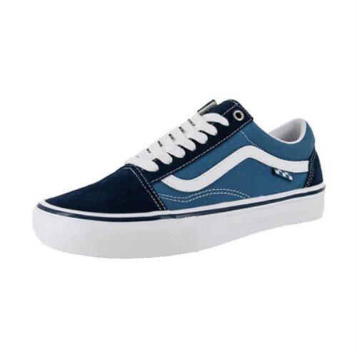 Vans Skate Old Skool Sneakers Navy/white Classic Skate Shoes - Navy/White