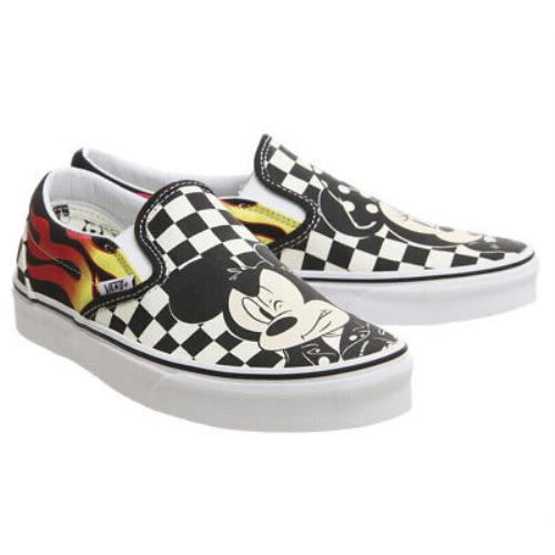 Vans Kids Youth x Disney Mickey Minnie Mouse Classic Slip-on Shoes